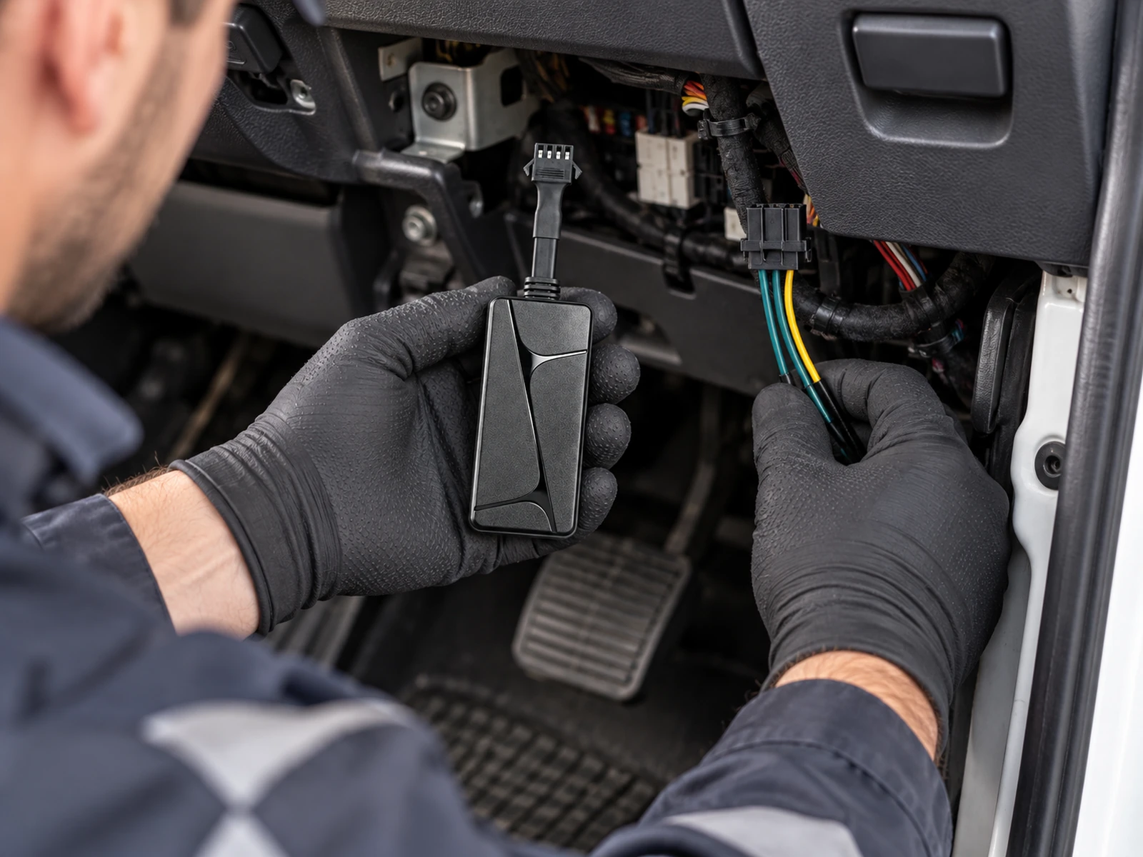 N70 4G Wired Vehicle GPS Tracker dashboard installation