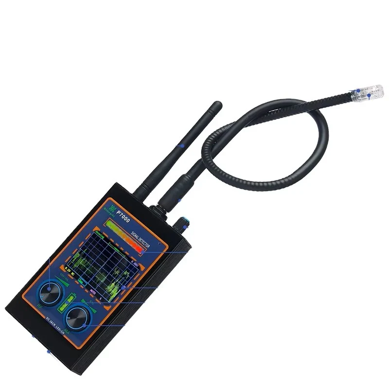 P7000 signal detector with connected flexible magnetic probe