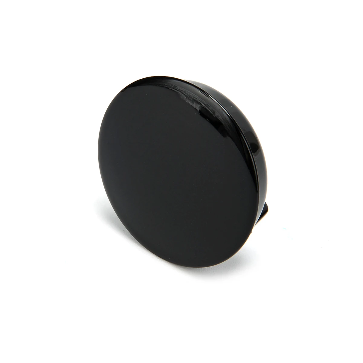 Q3 circular voice recorder angled front view on white