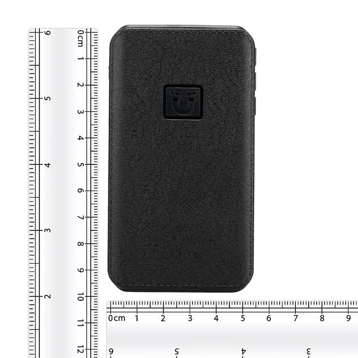Q95 magnetic voice recorder beside a centimeter ruler