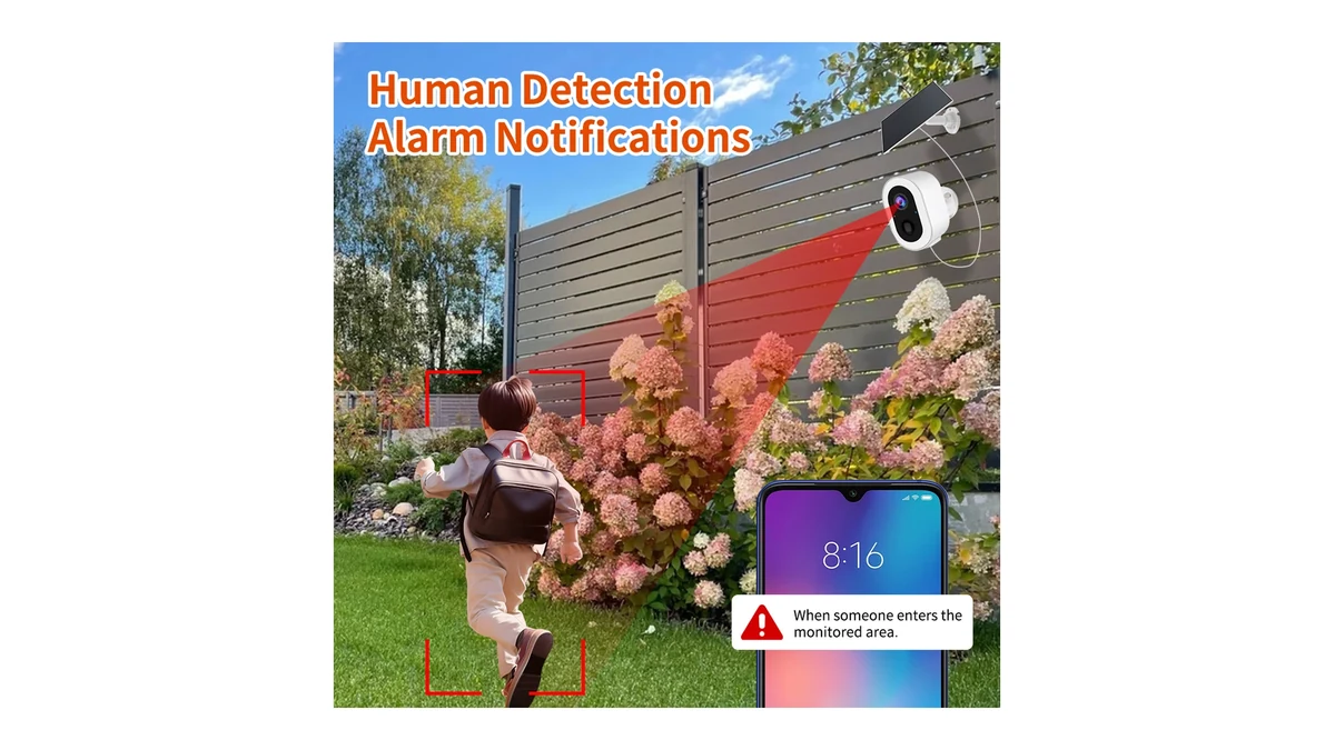 S7T-SP promotional illustration of human detection and an alert
