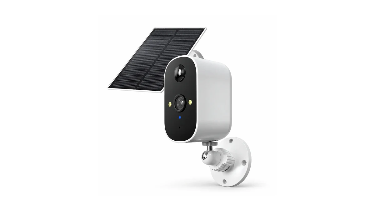 C13L camera and separate solar panel in QZT catalogue artwork
