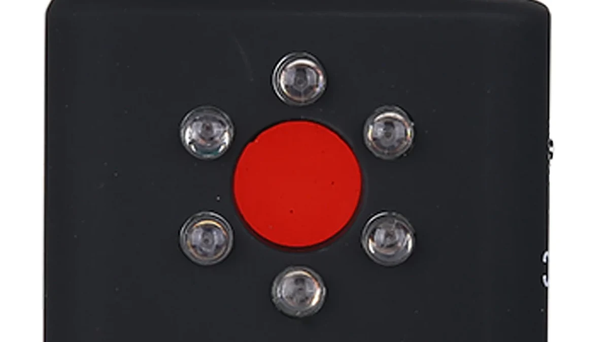 DT01 red lens-viewing window used for optical lens checks