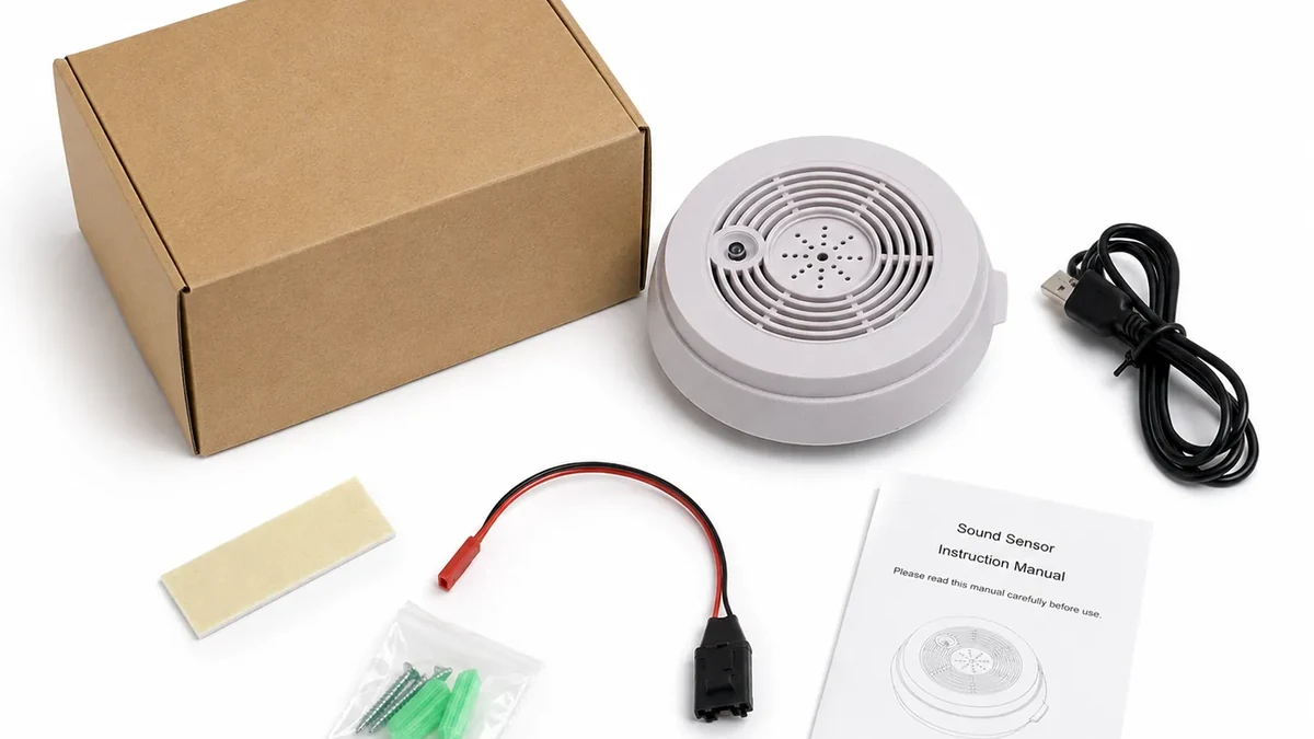 QZT SC02 smoke-detector camera package and accessories