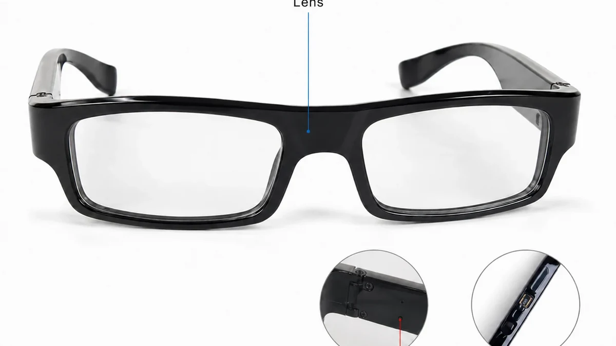 G3000 camera glasses feature view showing lens reset and one-button controls