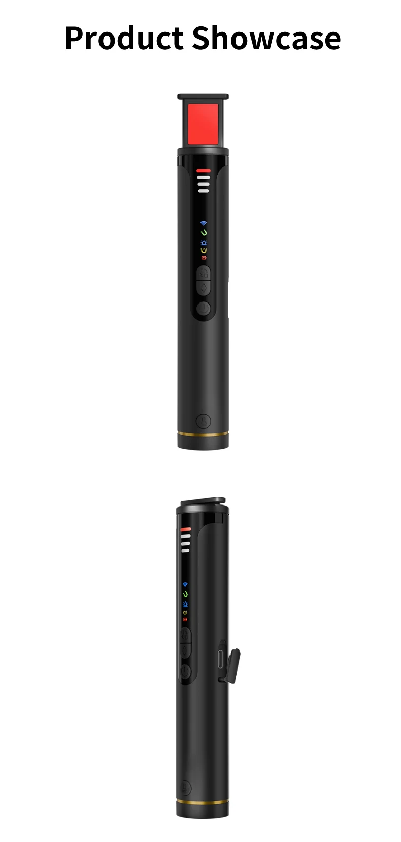 T016 detector front and side hardware views