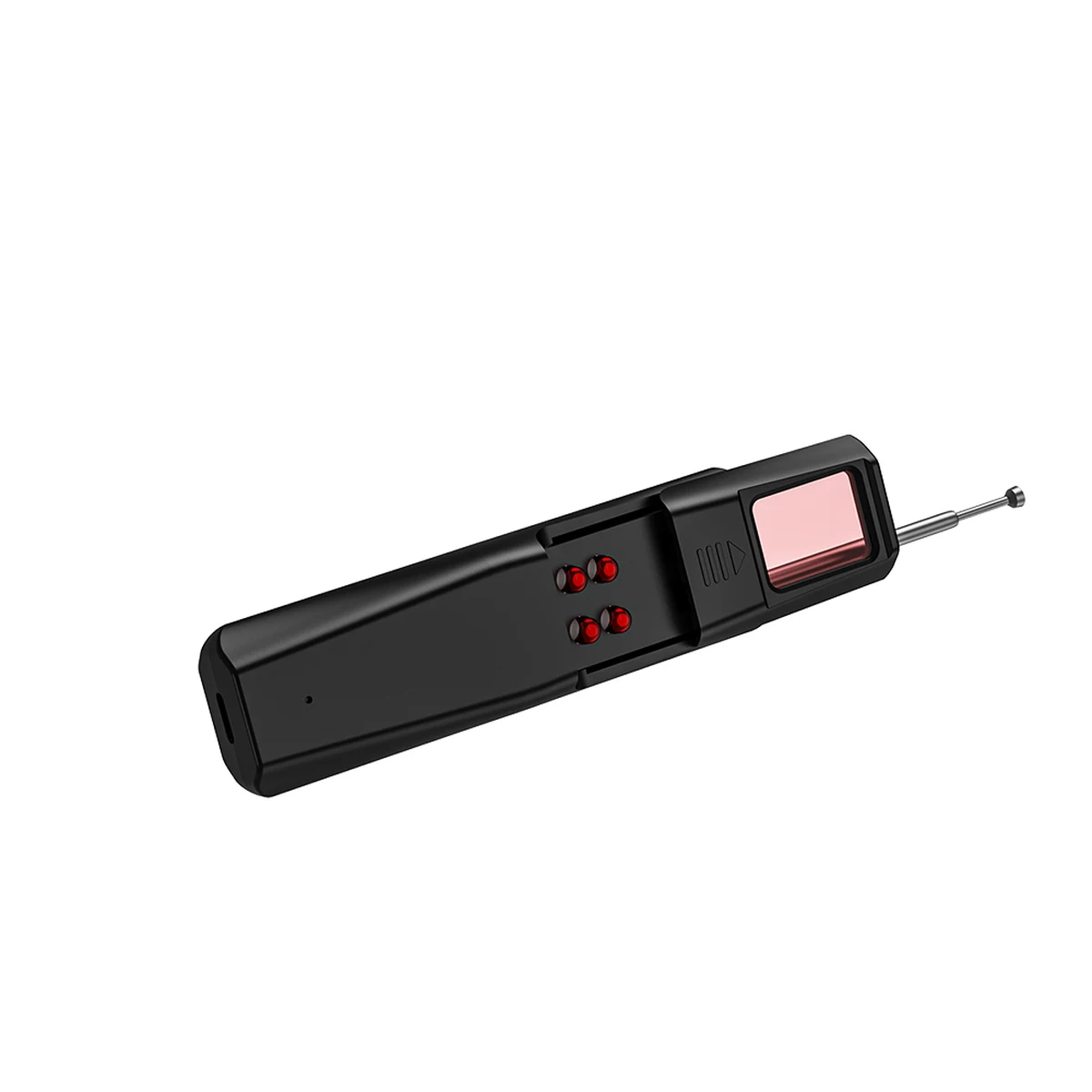 T09 detector angled view showing red lights and tinted window