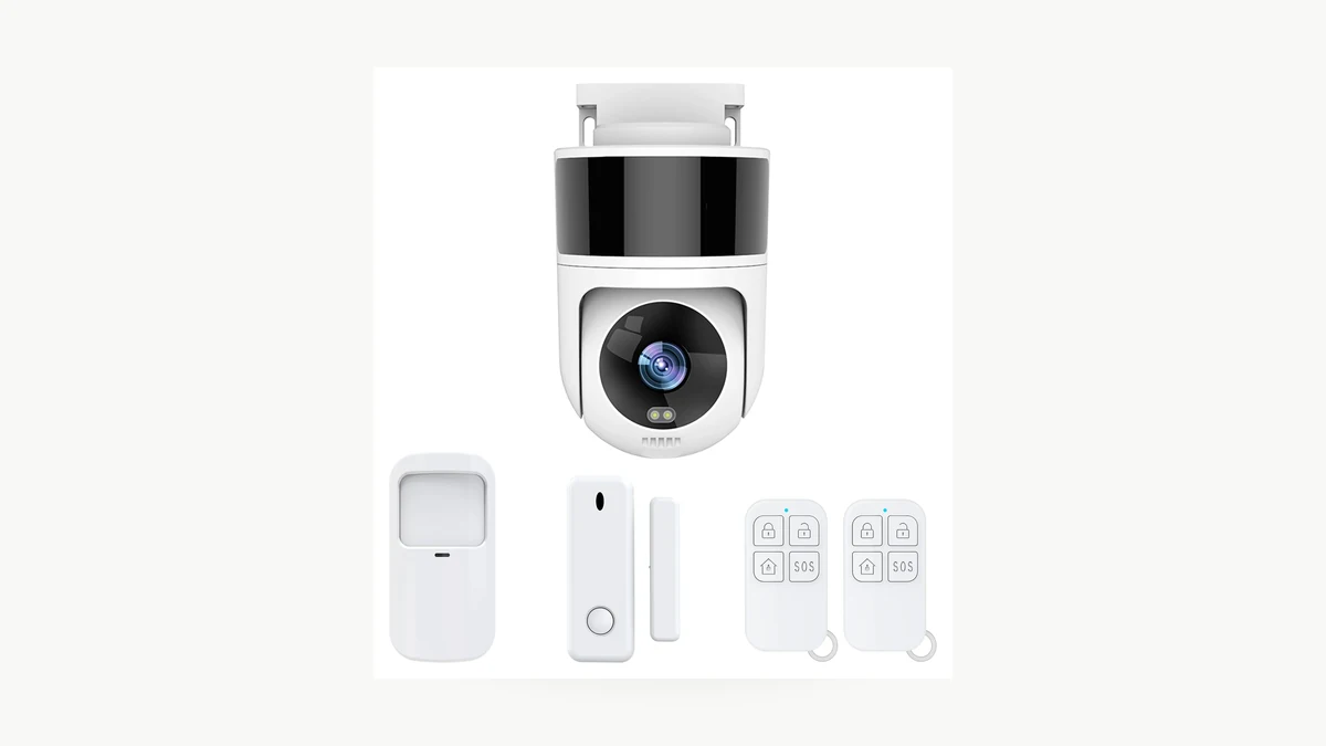 QZT C40 outdoor Tuya camera alternate angle