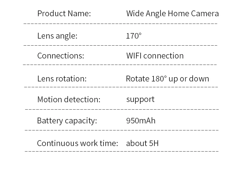 Wide-Angle WiFi Mini Camera with Cloud Storage alternate angle