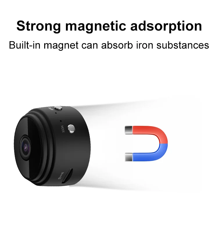 WiFi Mini Camera with Night Vision front view