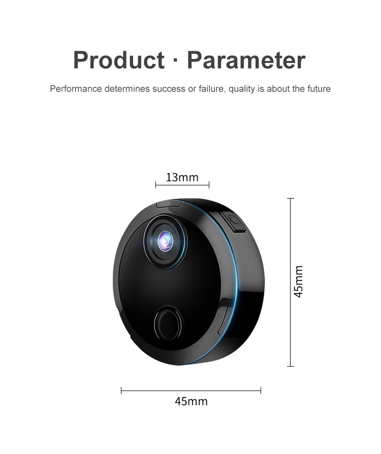 WiFi Mini Camera with Sound Detection alternate angle