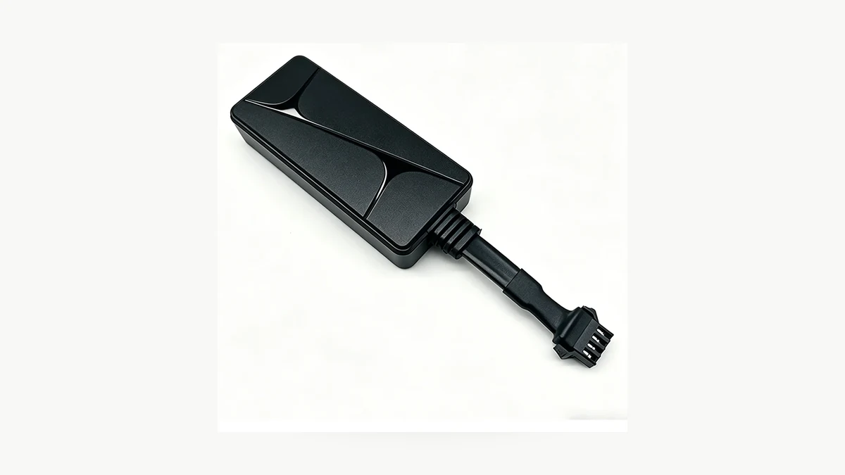 QZT N70 wired GPS tracker side view used as a sample acceptance reference