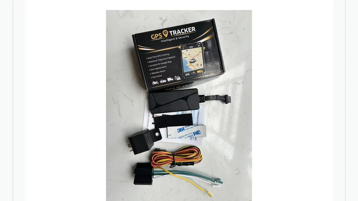 QZT N70 wired GPS tracker package and installation parts