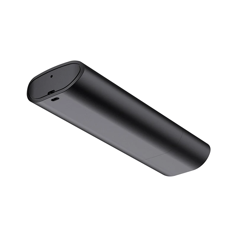 X10 voice recorder close view of end opening and slim housing