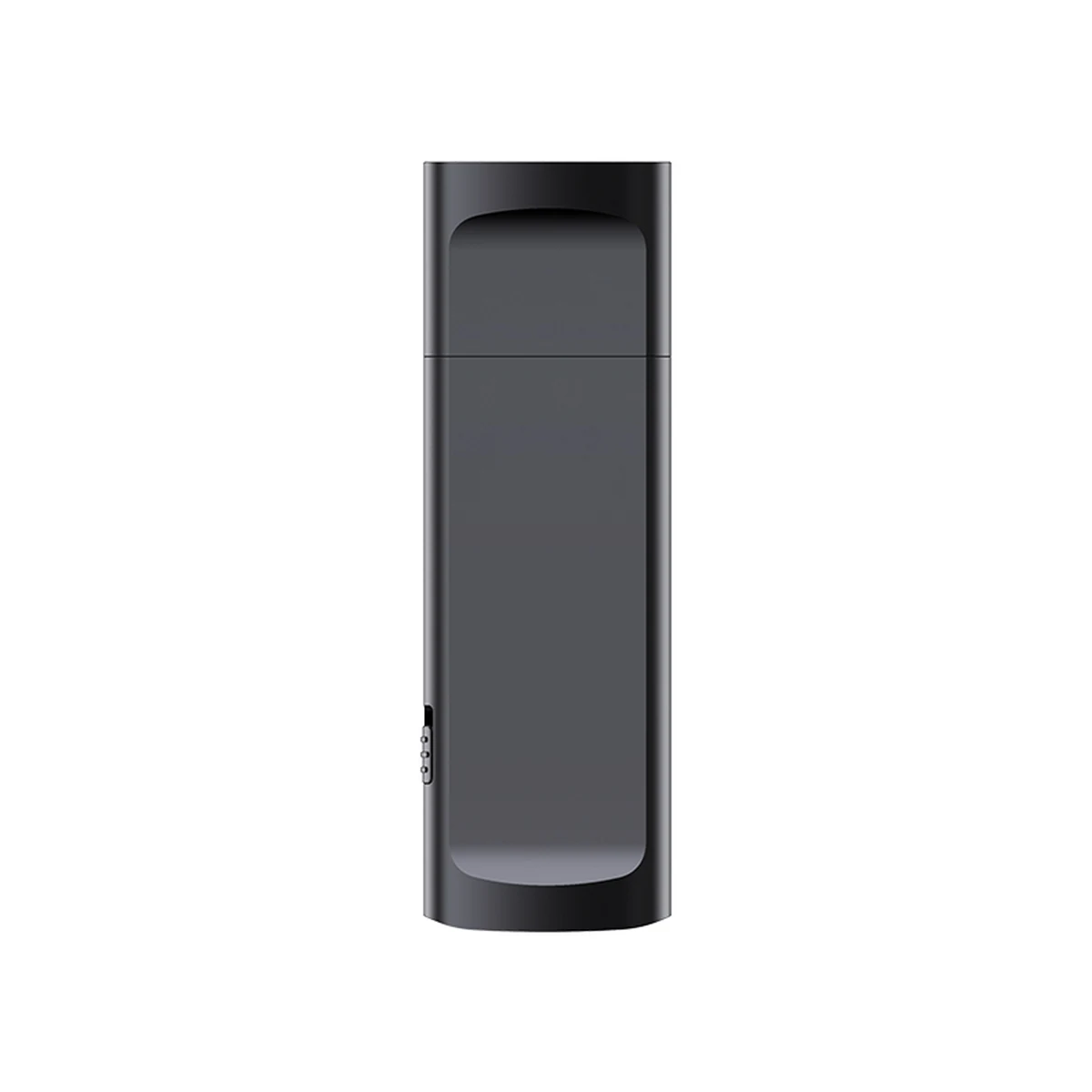 X10 black USB recorder front view with cap fitted