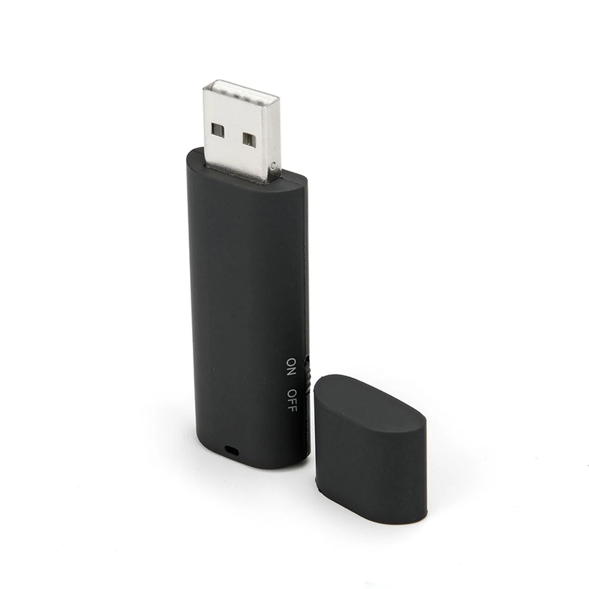 X10 USB recorder with exposed USB-A connector and separate cap