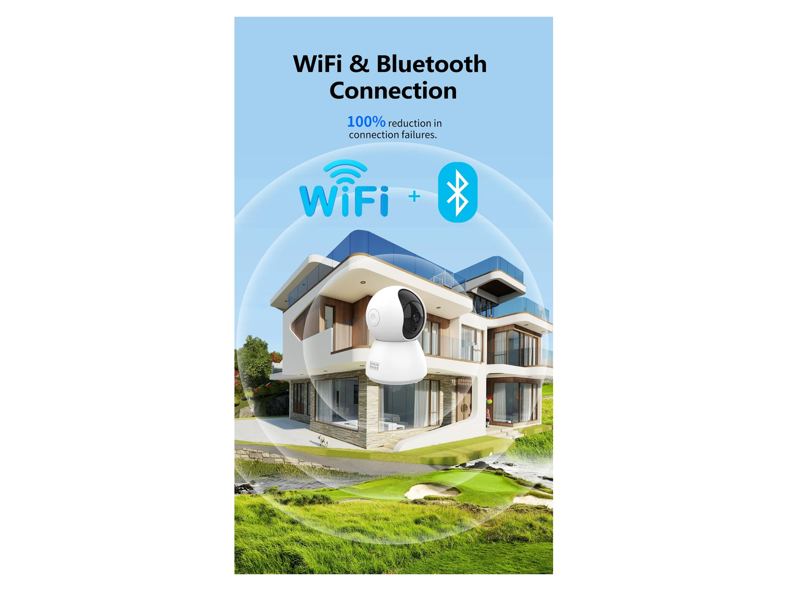 ZX-C23B-I camera WiFi and Bluetooth connection graphic