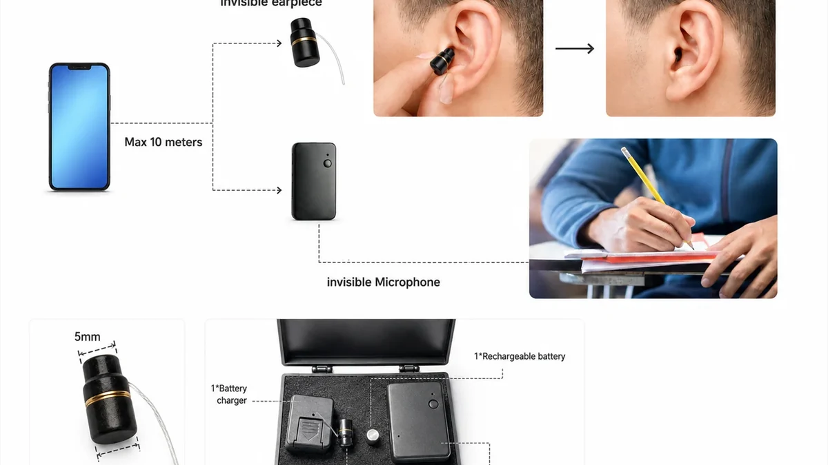 QZT BT01 external Bluetooth microphone transmitter used for phone pairing