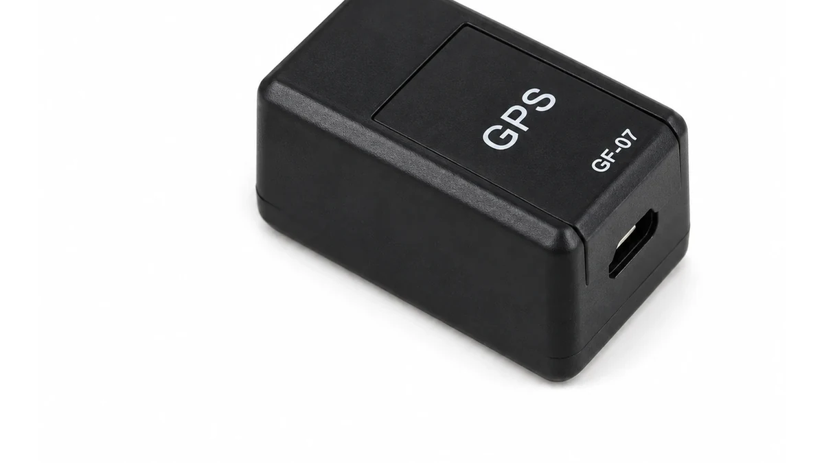 QZT GF-07 mini magnetic GSM/LBS tracker side view for sample verification