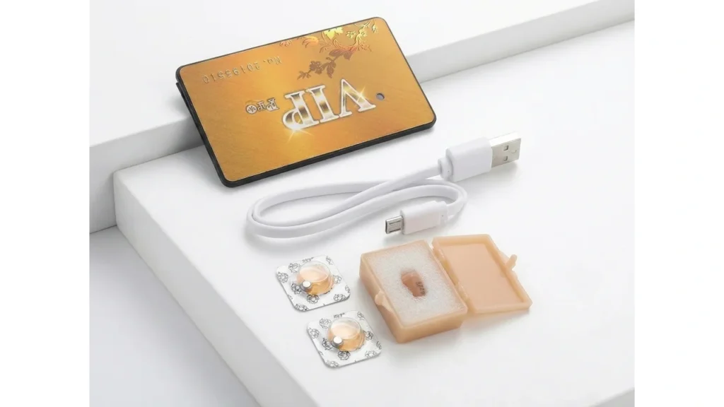QZT VIP GSM communicator kit with USB cable, A680 earpiece case and button batteries